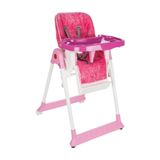PİLSAN Pilsan Süper Mama Sandalyesi - Lükks Kademeli - Katlanabilir - Tekerlekli Mama Sandalyesi - Pembe