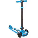 Pilsan Power T01007354 Mavi Led Işıklı 3 Tekerlekli Yükseklik Ayarlı Ve Katlanabilir Scooter