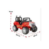 PİLSAN Ranger 2025 Model Direksiyondan Kontrollü Akülü Araba 12 Volt (UZAKTAN KUMANDALI) Kırmızı