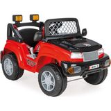 Pilsan Samy Range 12V Akülü Jeep Mikrofonlu Kumandalı 35 kg Taşıma Kapasitesi ile Eğlenceli Sürüş - Kırmızı - Siyah