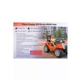 Pilsan Snappy 12V Akülü Jeep Araba – 50 Kg Taşıma Kapasiteli, Müzikli, Işıklı, Turbo Hızlı