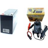 Pilsan Uyumlu Çocuk Akülü Oyuncaklar Için 12 Volt 7 Amper Akü 12V 7AH ve 12V 1A Şarj Cihazı