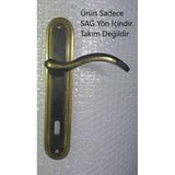 Pımador Pırınc Oda Kapı Kolu Oval Sarı/Sıyah - Sag Yon