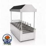 Pimak Davlumbazlı Kömürlü Yatay Tip 6+6 Şiş / 30+30 Piliç Çevirme