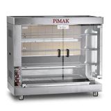 Pimak Kollu Setüstü Piliç Çevirme Makinesi 3 Şiş 15 piliç Tüplü