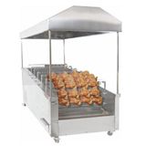 Pimak Kömürlü Yatay Tip Piliç Makinesi 4 + 4 şiş 20 + 20 Piliç