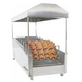 Pimak Kömürlü Yatay Tip Piliç Makinesi 8+8 şiş 40+40 Piliç