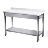 Pimak Mermer Tablalı Tezgah - Taban Raflı120 x 60 x 85 (cm)