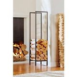 Pimango Lignum Dekoratif Metal Odunluk Şömine Odun Sehpası 120CM