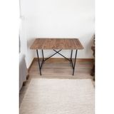 Pimango Orlando Metal Ayaklı Çalışma Ofis Bilgisayar Masası Ahşap Masa 70 x 110 cm - Kahverengi - 70*110