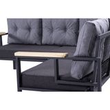 Pimango Pi Elize Demonte Metal Mutfak,balkon ve Bahçe Takımı,köşe Takımı 180X180 - Antrasit