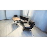 Pimango Pi Locca Bahçe Balkon Mobilyası Gri Antrasit 3+1+1 ve Perla Çam Masa - Antrasit - Gri