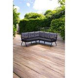 Pimango Pi Locca Demonte Metal Mutfak Köşe Takımı, 180X180 cm - Antrasit - Gri