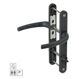 Pimapen Pvc Alüminyum Metal Çift Taraflı Kapı Kolu - Wc (4 Renk Seçeneği) - Antrasit