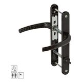 Pimapen Pvc Alüminyum Metal Çift Taraflı Kapı Kolu - Wc (4 Renk Seçeneği) - Siyah
