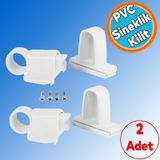Pimapen Pvc Pencere Kapi Sineklik Kapama Carpma Kilit Plastik Pratik Tutucu Aparat 2 Adet