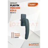 Pimapen PVC Pencere Kolu – Plastik – Antrasit – Model 2 – (1 Adet)