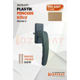 Pimapen PVC Pencere Kolu – Plastik – Antrasit – Model 2 – (200 Adet / 1 Koli)