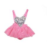 Pimento Bebek Parti Elbise - 6 - 9 Ay - Açık Pembe - Gri
