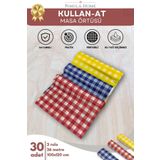 Pimula home 30 adet 100 x 120 cm Kullan At Masa Örtüsü Su Geçirmez aktivite örtüsü - Ser-at Sofra 3 Rulo.