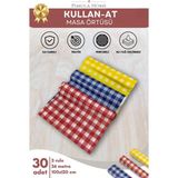 Pimula Home Kullan At Masa Örtüsü 30 Adet 100 x 120 cm Su Geçirmez Renkli Aktivite Örtüsü