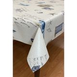 Pimula home Pvc elyaf tabanlı Silinebilir Muşamba Masa Örtüsü_Kayık_C132