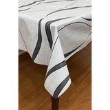 Pimula Home Pvc Kaymaz Elyaf Tabanlı Silinebilir Muşamba Masa ÖRTÜSÜ_151-A - Gri - 140 x 200 cm