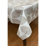 Pimula Home Pvc Kaymaz Elyaf Tabanlı Silinebilir Muşamba Masa ÖRTÜSÜ_165-A - Kahverengi - 140 x 180 cm