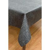 Pimula Home Pvc Kaymaz Elyaf Tabanlı Silinebilir Muşamba Masa ÖRTÜSÜ_50D - Siyah - 100 x 140 cm