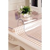 Pimula Home Şeffaf Pvc Kalın Kaymaz Mika Masa Örtüsü Koruyucusu - 80 x 60 cm - Beyaz