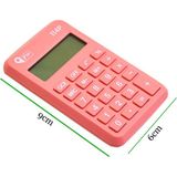 Pin 114P Mini Pembe Hesap Makinesi 8 Haneli Kullanım Kolaylığı ile 9x6 cm Ölçülerinde