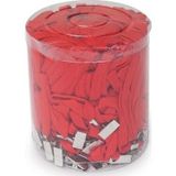 Pin 50 Li Metal Klipsli Kırmızı Yaka Kart İpi