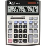 Pin Büyük Boy Masaüstü Hesap Makinesi 12 Haneli Okunaklı Ekran ile Pin 102 Siyah Renk