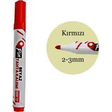 Pin Doldurulabilir Beyaz Tahta Kalemi Kırmızı 2-3mm Yazı Kalınlığı 1 Adet Tekil Ürün