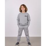 Pin Erkek Çocuk Oversize Sweat & Kargo Jogger Eşofman Altı Takımı – Gri - 0-Gri - 4 - 5 Yaş