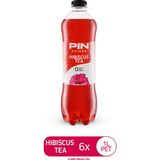 Pin Hibiskus Çayı - Şekersiz & Kalorisiz - 1 Litre x 6 Adet - 6 litre