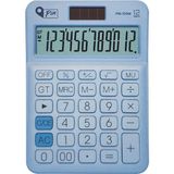 Pin Masaüstü Hesap Makinesi 12 Haneli Mavi Ergonomik Tasarım Geniş Ekran ile Kullanım Kolaylığı