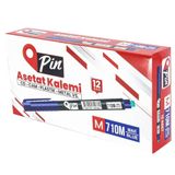 Pin Pin 710M Asetat Kalemi Silgili M Uç Mavi 12'li Kutu