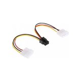 Pin Power Kablo 6 Pin To 2 Molex Pcıe Ekran Kartı Güç 6pin - Çok Renkli