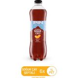 Pin Şeftalili Soğuk Çay - Şekersiz & Kalorisiz - 1 Litre x 6 Adet Ice Tea - 6 litre