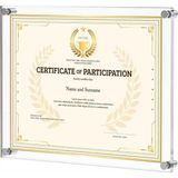 Pina Company A4 Pleksi Duvar Sertifika Çerçevesi – Şeffaf, Vidalı, Diploma & Duyuru Panosu