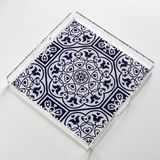 Pina Company Saray Desenli Pleksi Çay Kahve Sunum Servis Tepsisi Akrilik 25CMX25CM