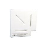 Pina Havuz Savak Izgarası Köşe Parçası 20CM-90 Y:24MM - Beyaz