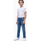 Pina Kids Erkek Çocuk Bıyık Detaylı Likralı Kot Pantolon PNT6016 - Açık Mavi - 10 Yaş - Regular