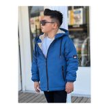 Pina Kids Erkek Çocuk Çıkarılabilir Kapüşonlu Kürklü Oversize Kışlık Mont KM4050