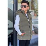 Pina Kids Erkek Çocuk Çıtçıt Kapüşonlu Nova Kumaş Şişme Yelek YLK3026