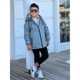 Pina Kids Erkek Çocuk Kürklü Çıkarılabilir Kapüşonlu Oversize Kışlık Mont Km4030 Mint