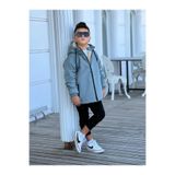 Pina Kids Erkek Çocuk Kürklü Çıkarılabilir Kapüşonlu Oversize Kışlık Mont KM4030