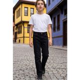 Pina Kids Erkek Çocuk Likralı Kot Pantolon PNT6012 - Siyah - 14 Yaş