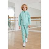 Pina Kids Erkek Çocuk Scuba Atheletic Reglan Kol Kapüşonlu Dalgıç Kumaş Eşofman Takımı ESF7028 - 13 - 14 Yaş - Su Yeşili